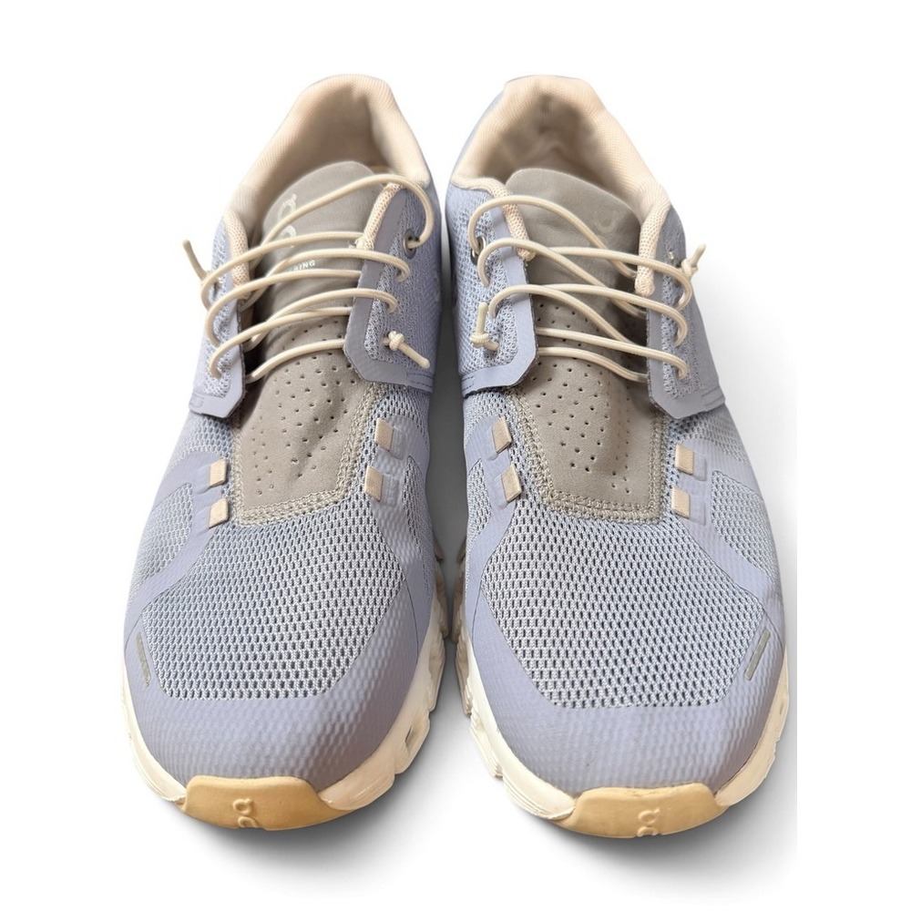 On Cloud Women 9.5 Nimbus Slip On‎ White Lilac Running Walking Sneakers